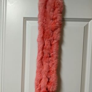 Pink mink scalf